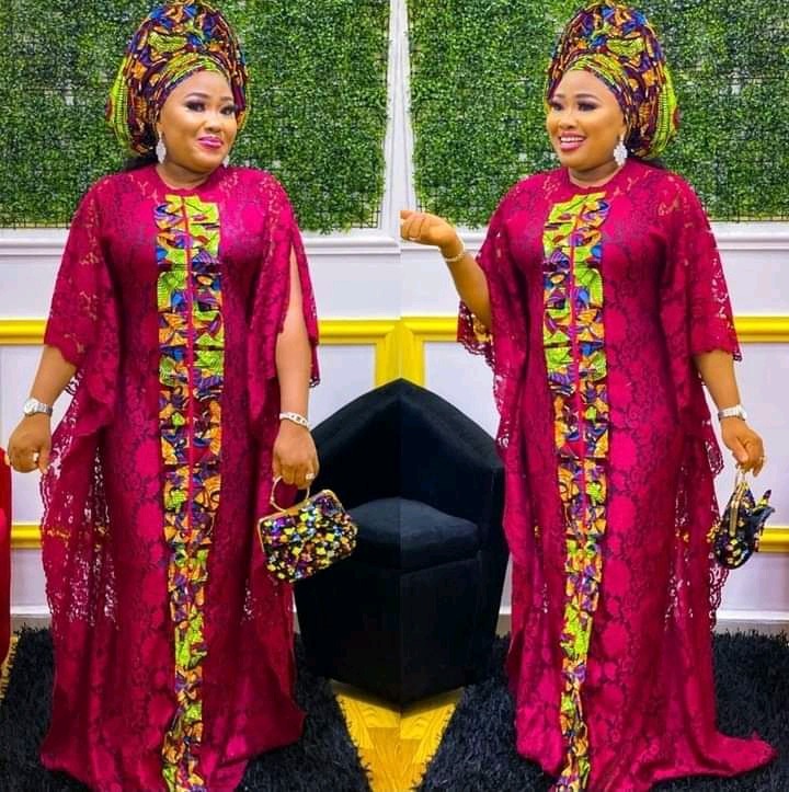 Latest Lace Gown Styles 2022 For Sophisticated African Ladies