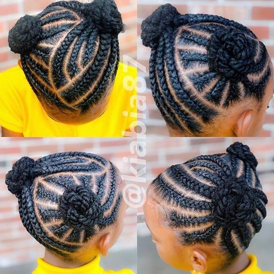 Braided Kid Hair Styles  . . Follow @ghanabraidstyles Follow  @darlinghairtanzania Follow @farida_makeup_artist . . #kidsofinstagram