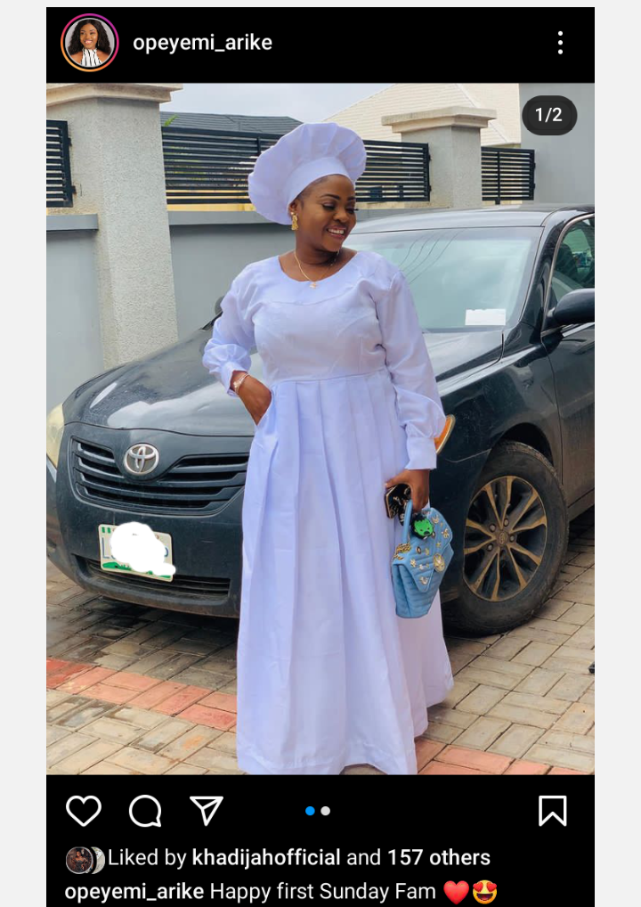 Actress, Opeyemi Adetunji Stirs Reactions As She Shows Off In Her White ...