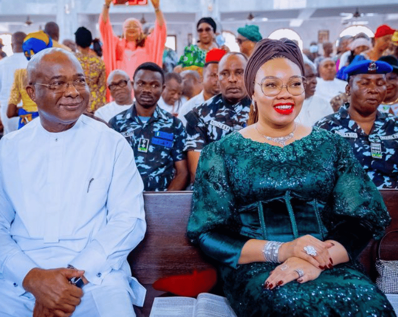 Chioma Uzodinma and her husband, Governor Uzodinma