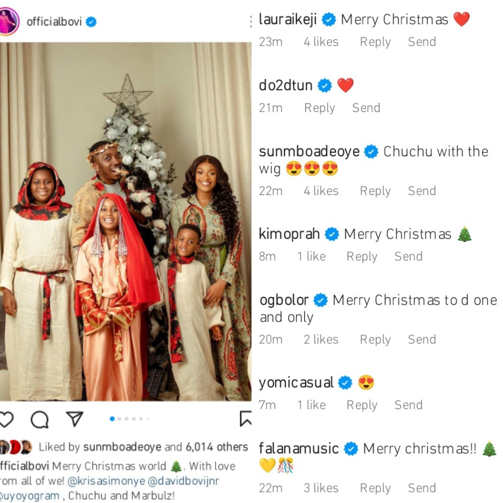 Bovi's family Christmas shoot