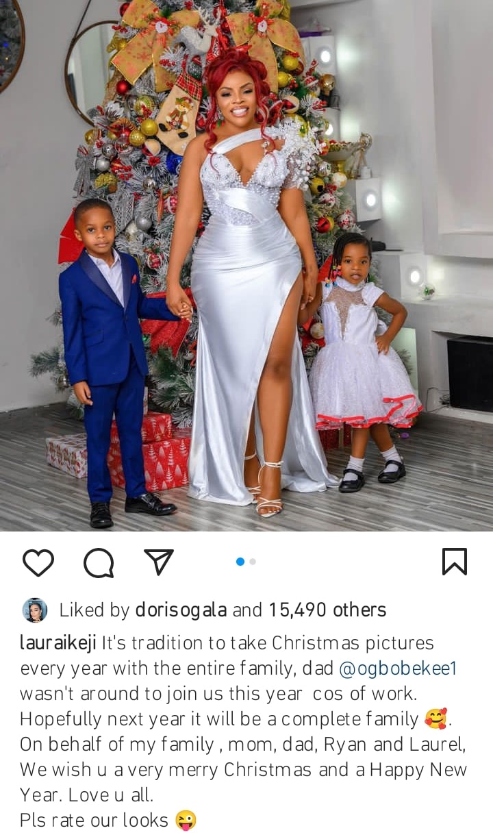 Laura Ikeji releases 2022 Christmas photos