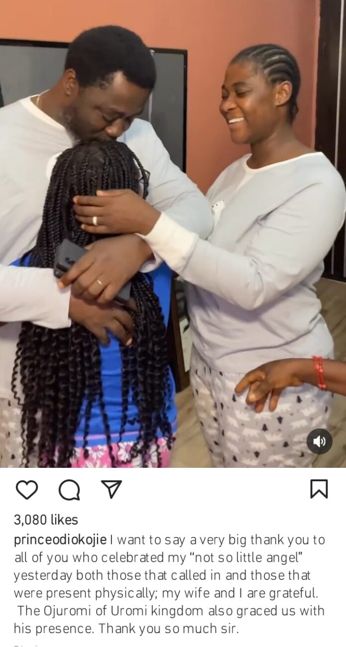 Mercy Johnson throws birthday bash for daughter Purity