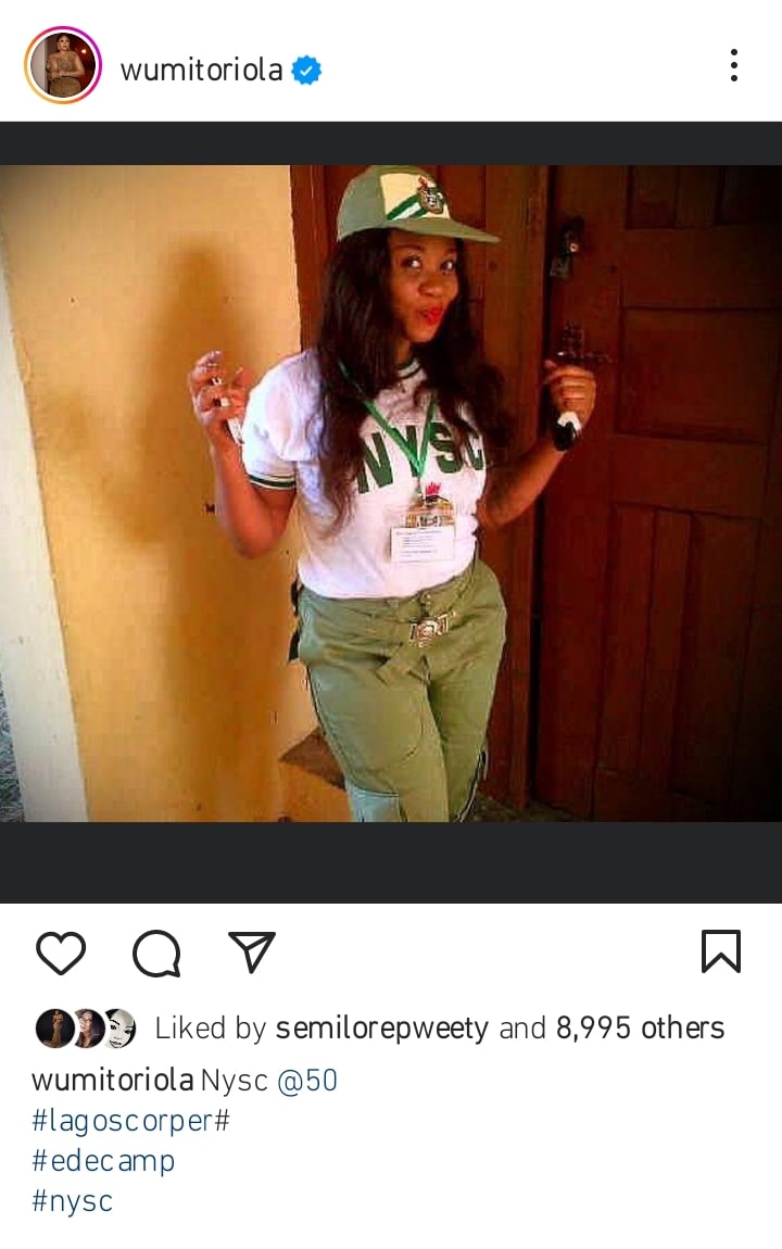 Wumi Toriola NYSC challenge