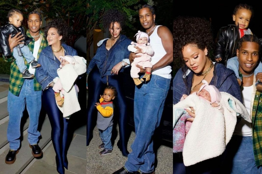 Rihanna and ASAP Rocky unveil second child in adorable family shoot ...