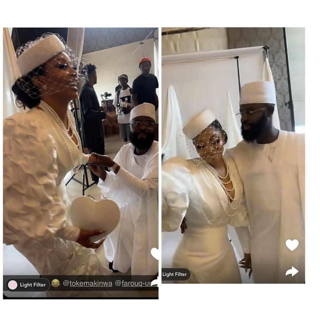 Toke Makinwa tied the knot.