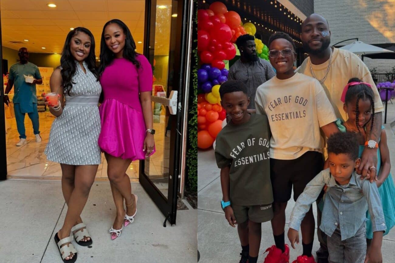 Anita Okoye shares photos of her and her kids at Davido's twins party