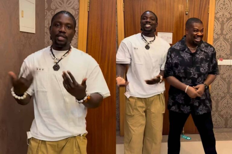 “I don’t care what he likes, such amount has never entered my account” – Very Dark Man left speechless as Don Jazzy gifts him a huge amount of money after visiting him (Video)