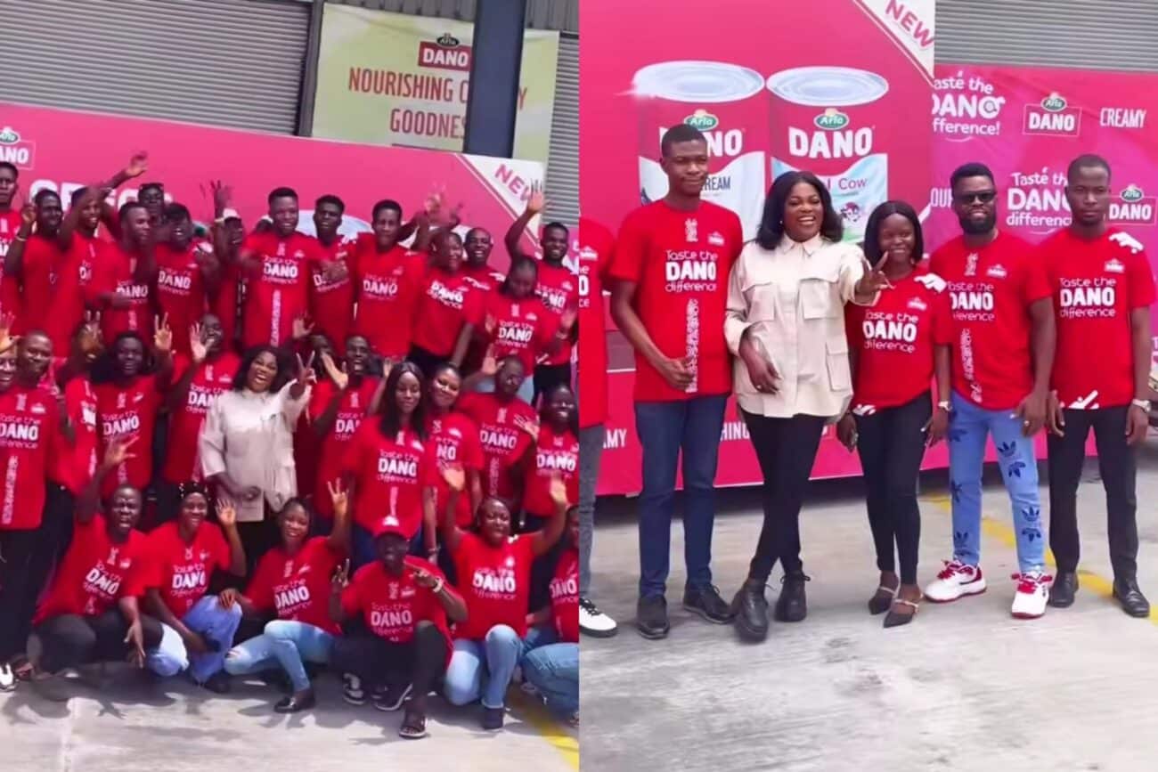 Funke Akindele storms Dano milk