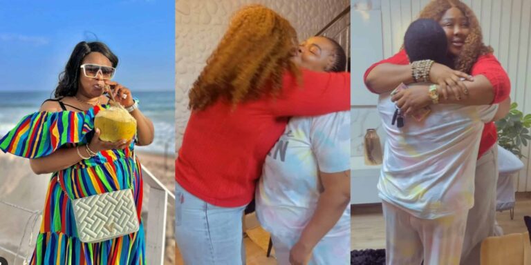 “This joy is permanent” – Beautiful moment Wunmi Ajiboye visits Dayo Amusa and her baby