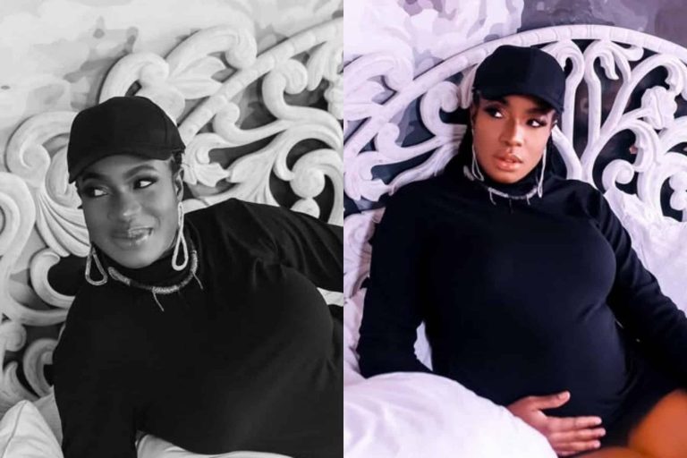 “God is greatest” – Chika Ike declares as she shares jaw-dropping maternity photos