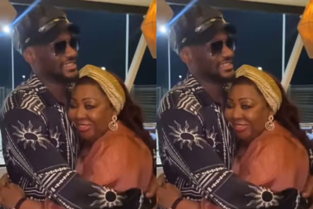 Ita Giwa hugs 2face