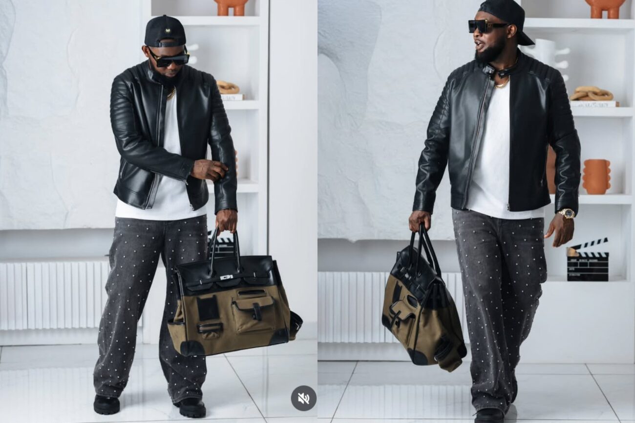 Ayo Makun gets called out over fake Hermes bag