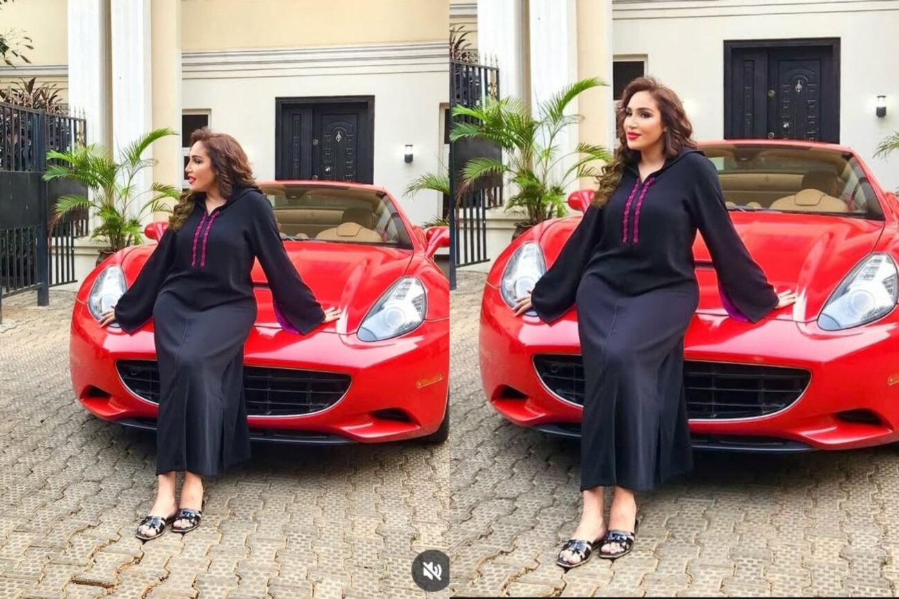 Laila Charani shares photo of her and Ned Nwoko Ferrari