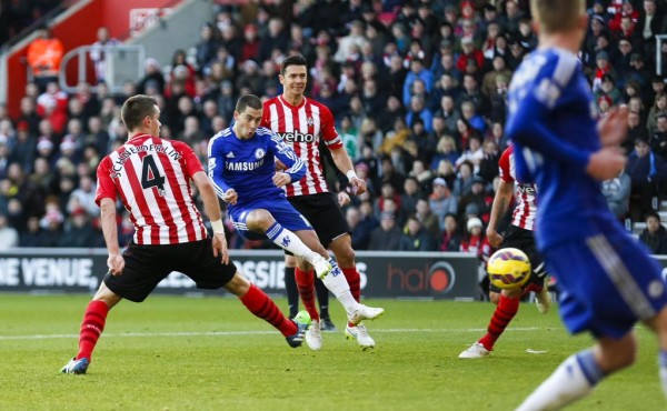 Eden Hazrad Scores His Tenth Goal of the Season. Image: Getty.