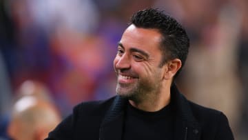 Xavi on the touchline