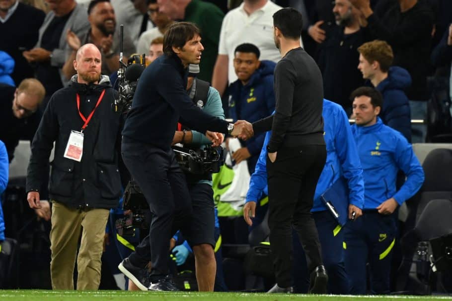 ‘He complains a lot’ – Antonio Conte takes aim at Mikel Arteta as Gabriel injury update provided