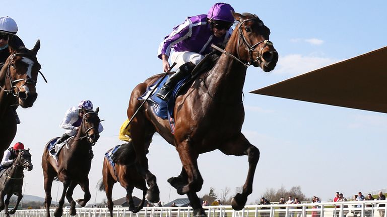 Ryan Moore rides Mother Earth to victory in Park Express Stakes at The Curragh