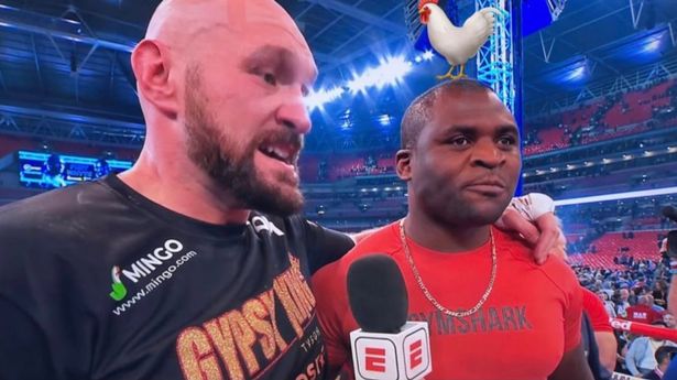 Tyson Fury called out Francis Ngannou on Twitter despite being retired