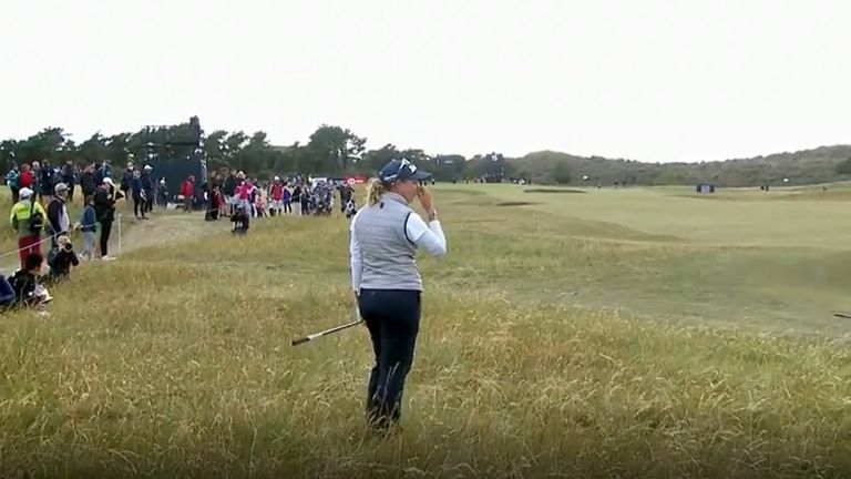 Sky Sports Laura Davies and Henni Koyack discuss Ashleigh Buhai's meltdown at the 15th. 