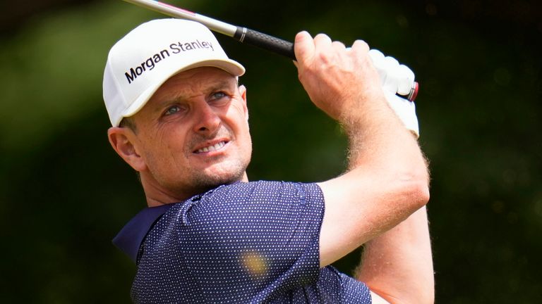 Justin Rose endured a horrid start to his round at the Wyndham Championship in North Carolina