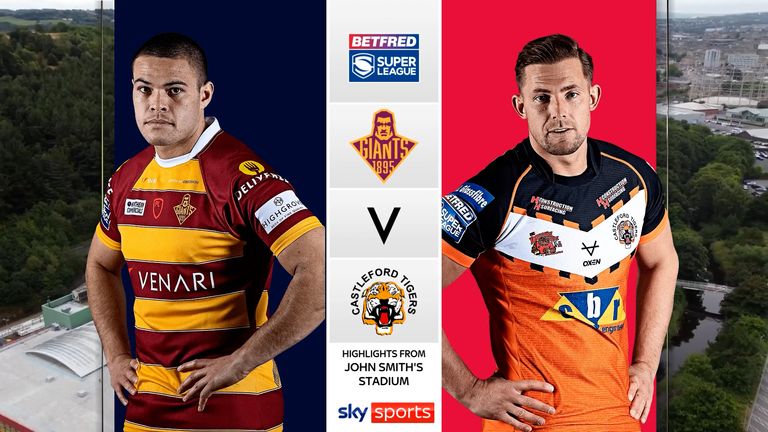 Highlights from the Super League match between Huddersfield Giants and Castleford Tigers