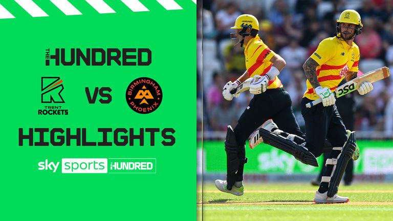 Highlights of The Hundred match between Trent Rockets and Birmingham Phoenix