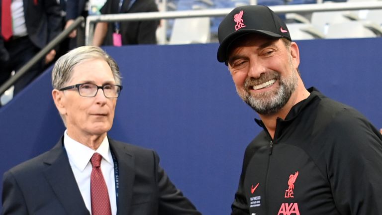 Liverpool owner John W. Henry with Jurgen Klopp