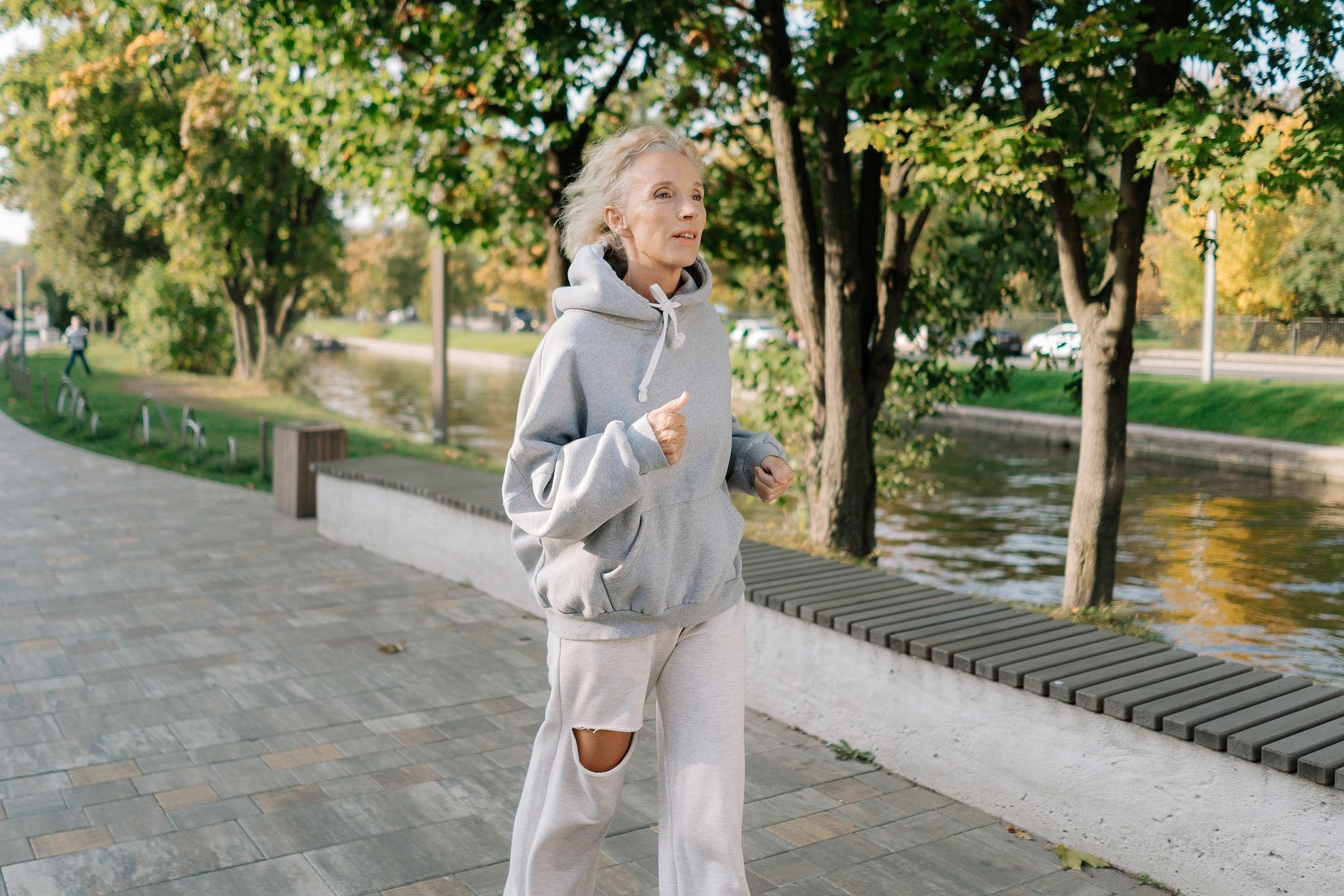 A recumbent bike is safe for seniors. (Photo via Pexels/cottonbro studio)