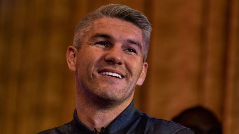 Liam Smith at the press conference to announce the Chris Eubank Jr fight