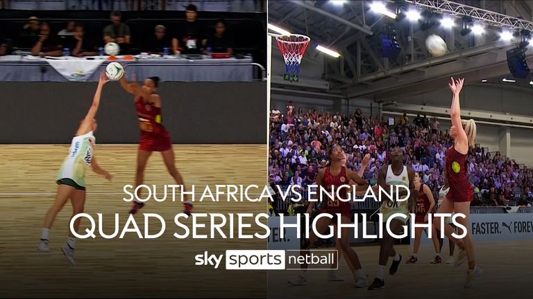 Highlights of the Netball Quad Series clash between South Africa and England