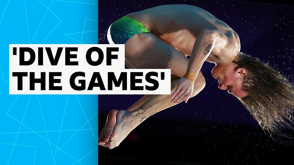 Commonwealth Games Australia's Cassiel Rousseau performs 'dive of the