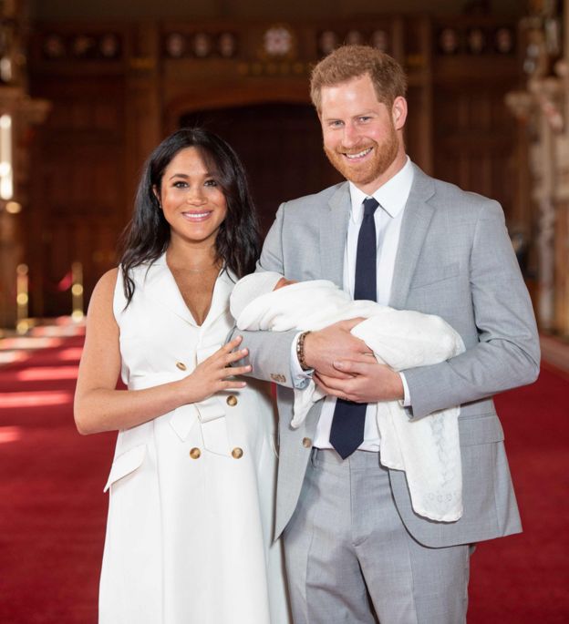 The Duke and Duchess of Sussex and their son