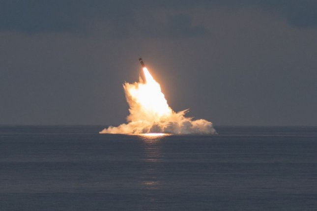 USS Wyoming submarine conducts two-missile Trident II test flight