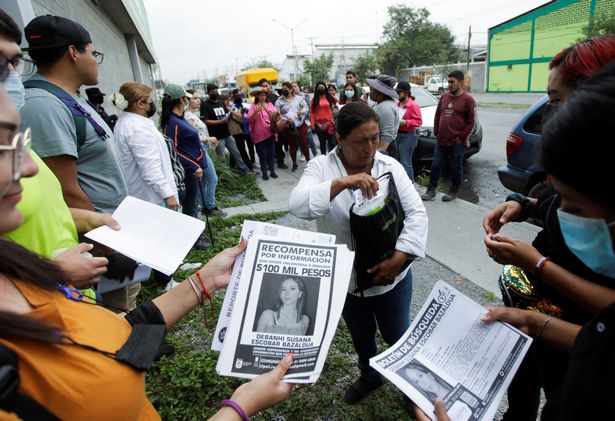Dolores Bazaldua, mother of Debanhi Escobar, during the search effort