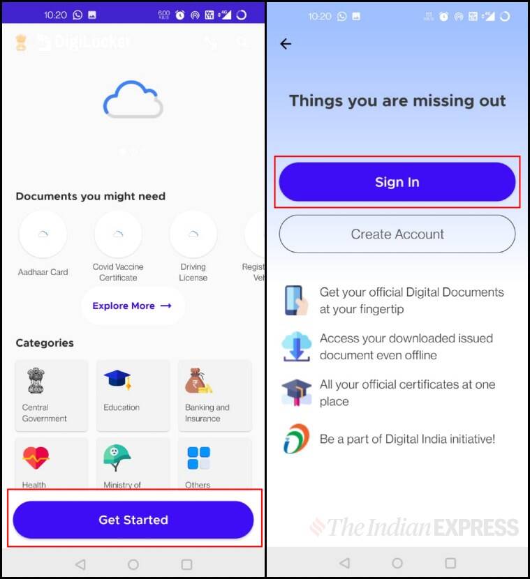 expressbasics, digilocker,