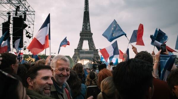 Macron wins, Emmanuel Macron, France election winner, Le Pen, Macron defeats Le Pen, Macron win, France news, world latest news, Indian express