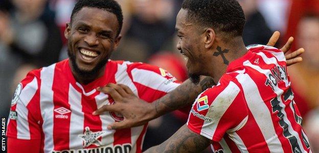 Brentford duo Frank Onyeka and Ivan Toney