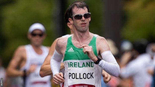 Paul Pollock in action at last year's Olympic men's marathon in Sapporo