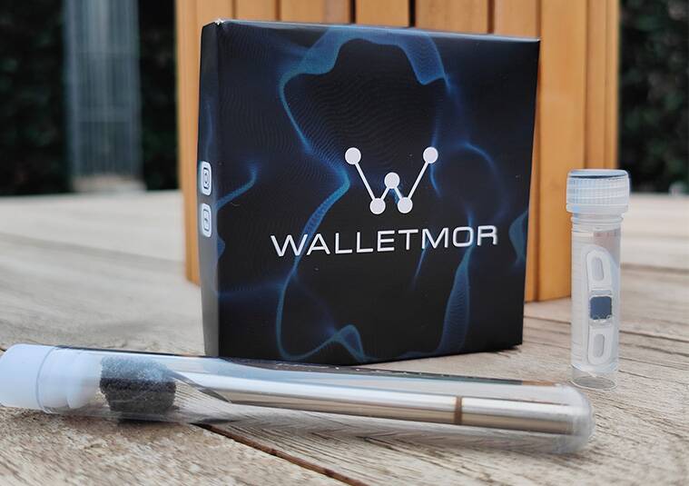 The walletmor payment implant is pictured here.