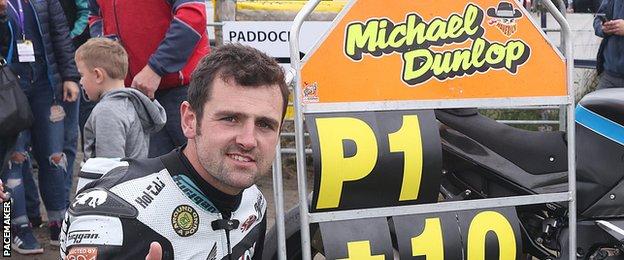 Michael Dunlop has won a record nine consecutive 'Race of Legends' races at Armoy