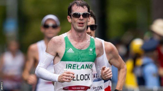 Paul Pollock in action at last year's Olympic men's marathon in Sapporo