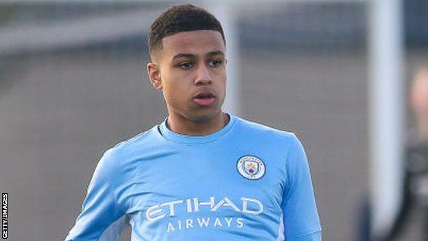 Man City midfielder Shea Charles