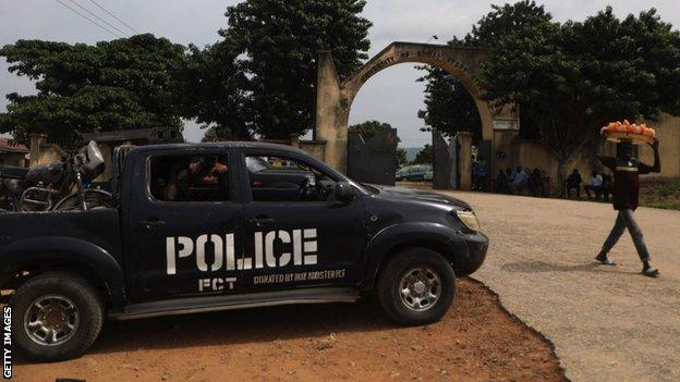 A police truck in Nigeria