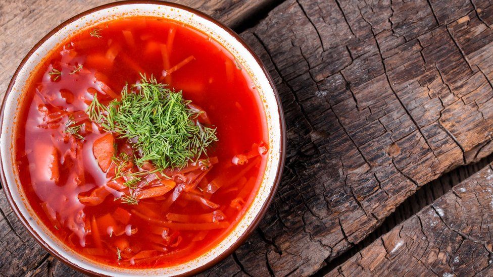 Ukrainian traditional borsch