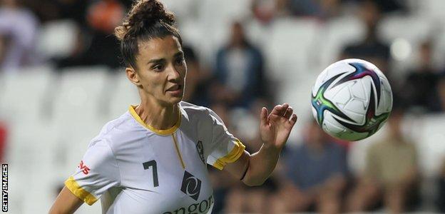 Tunisia striker Mariem Houij in action for ALG Spor