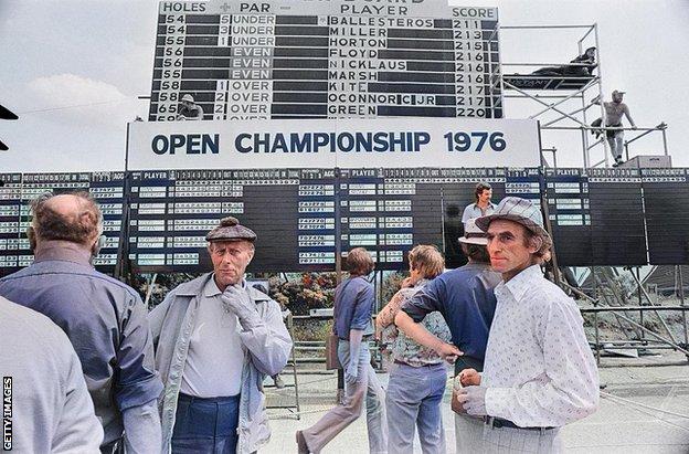 Maurice Flitcroft at the 1976 Open Championship