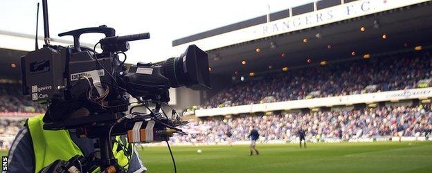 BBC camera at Ibrox