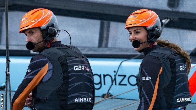 The Duchess of Cambridge and Sir Ben Ainslie