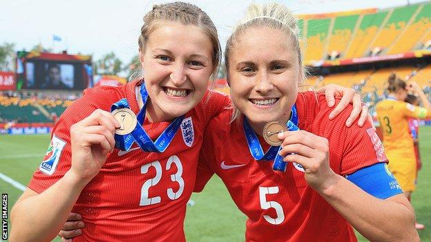 Ellen White and Steph Houghton